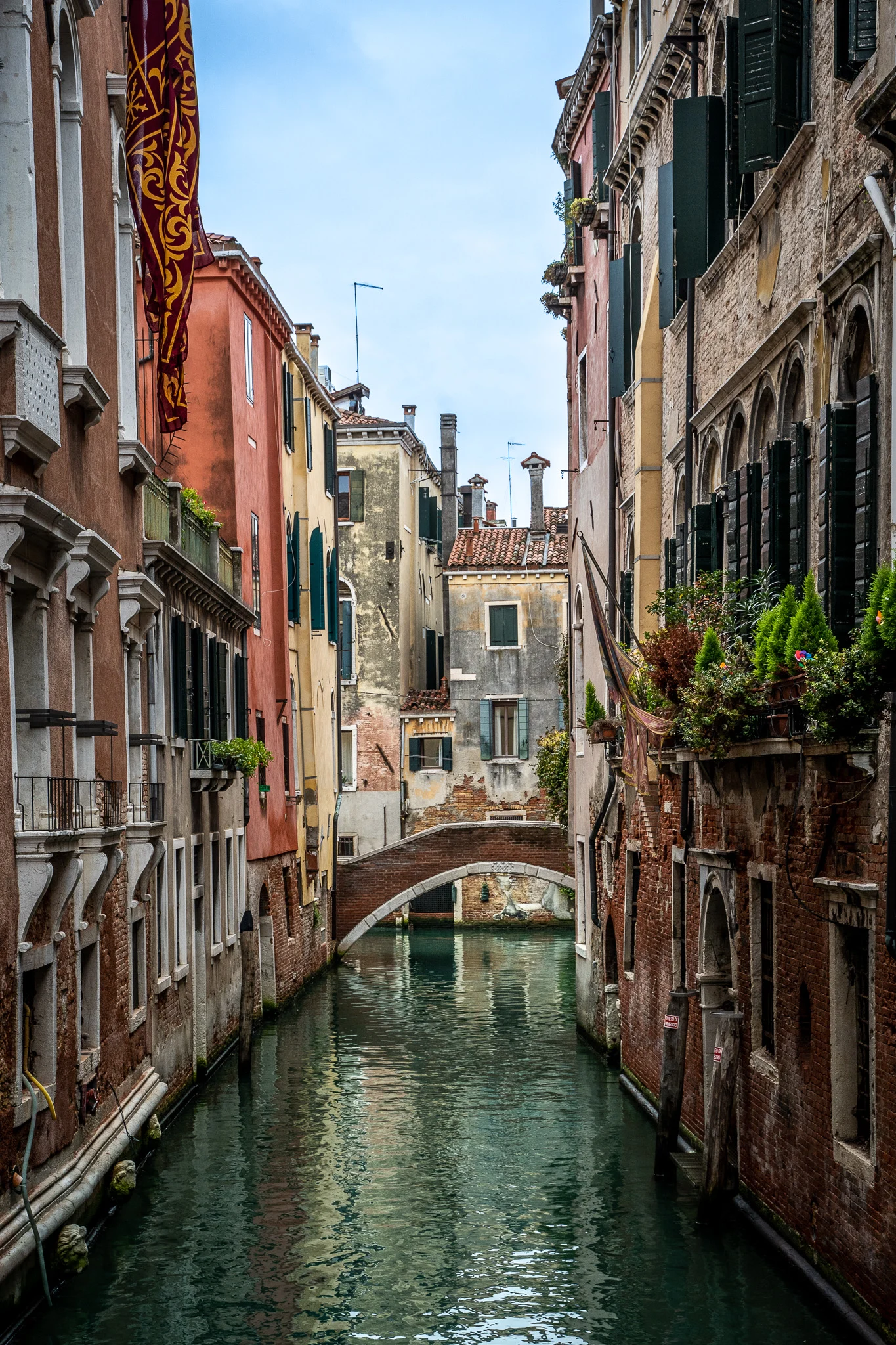 colorful Canal in Venice Italy