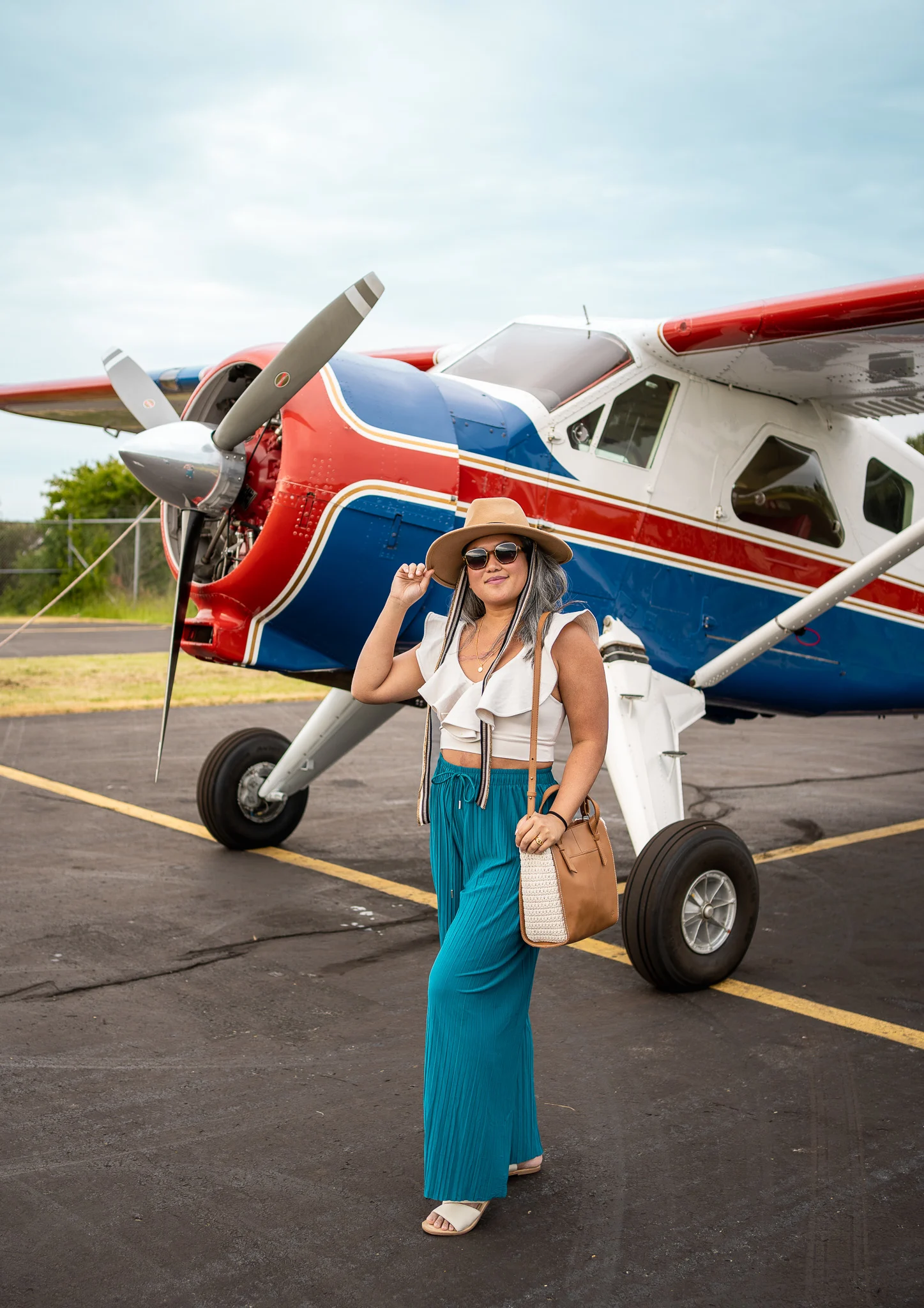 Peili Shop Fedora Hat Sak Paloma Satchel Jane Pants Blackburn Sunglasses Patina Footwear Sandals ONA ruffle crop top