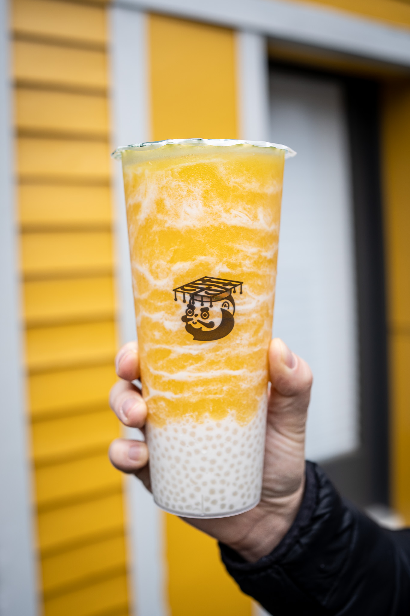 Mango Sago Tea King Seattle Boba Shop