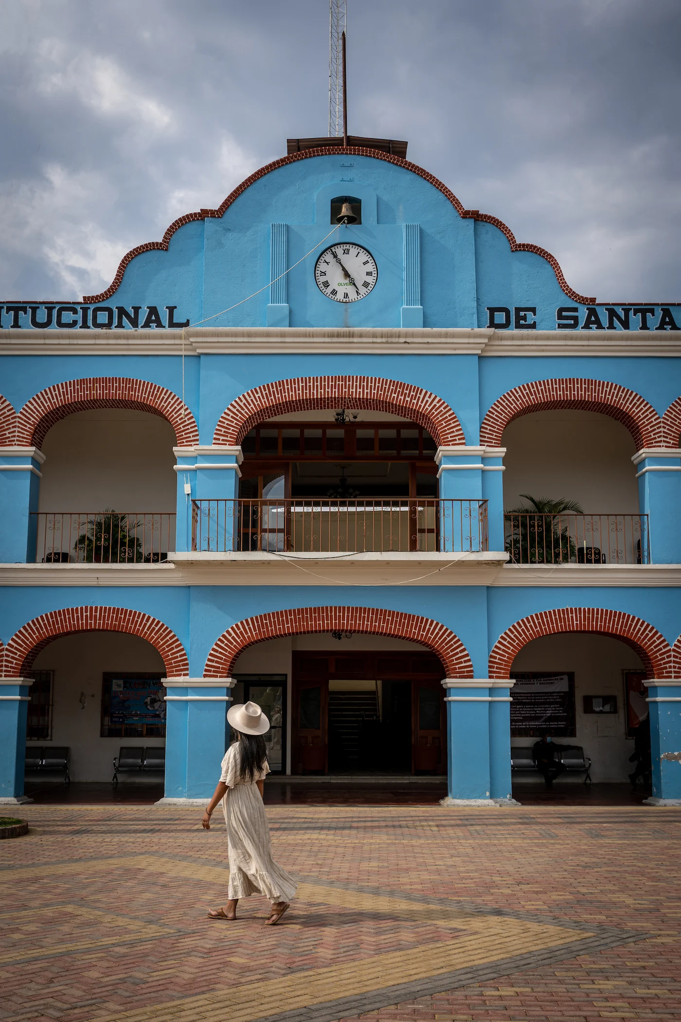 Town Center of Santa Maria del Tule Tree Oaxaca Mexico