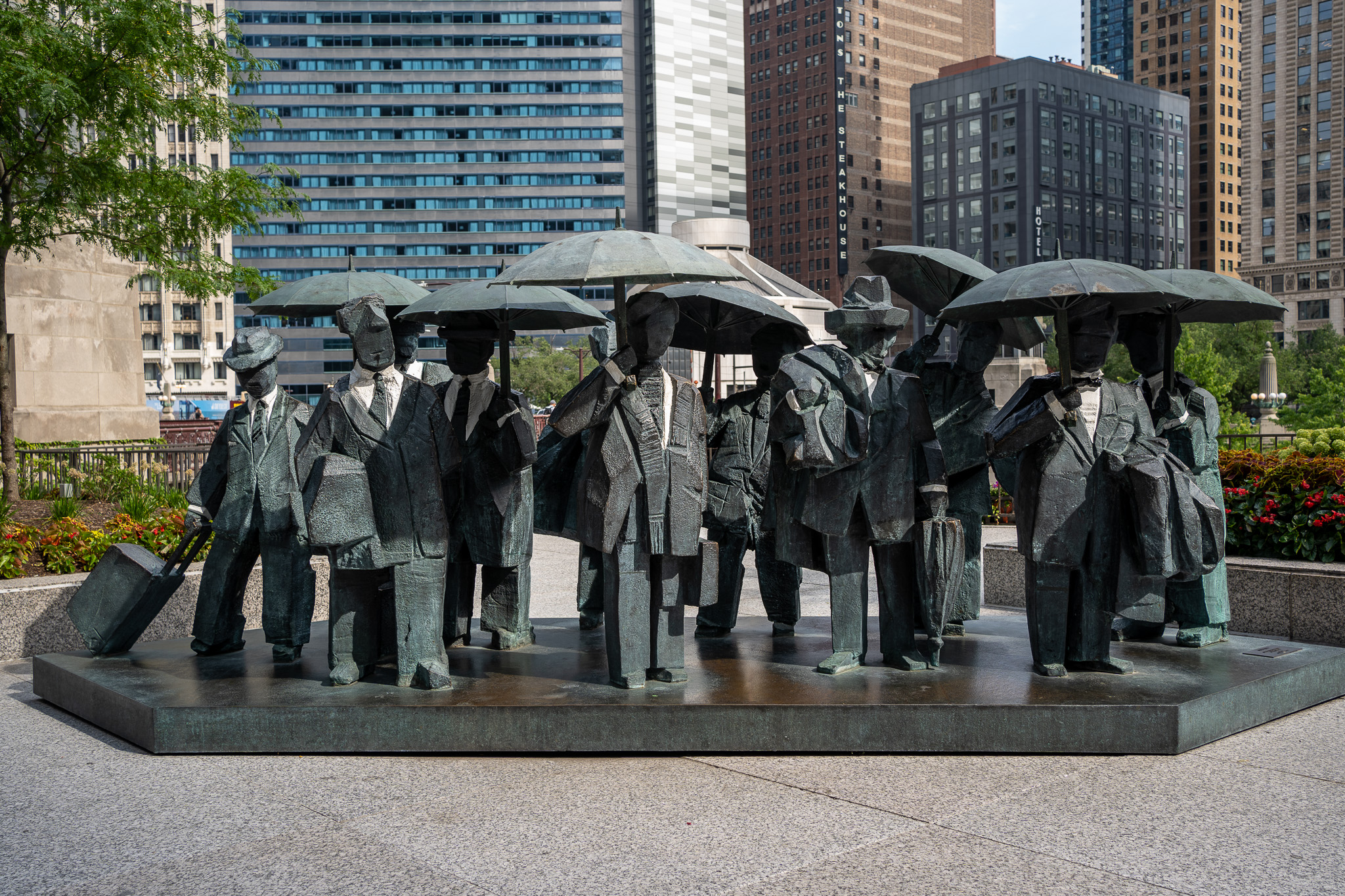 The Gentlemen Sculpture Downtown Chicago