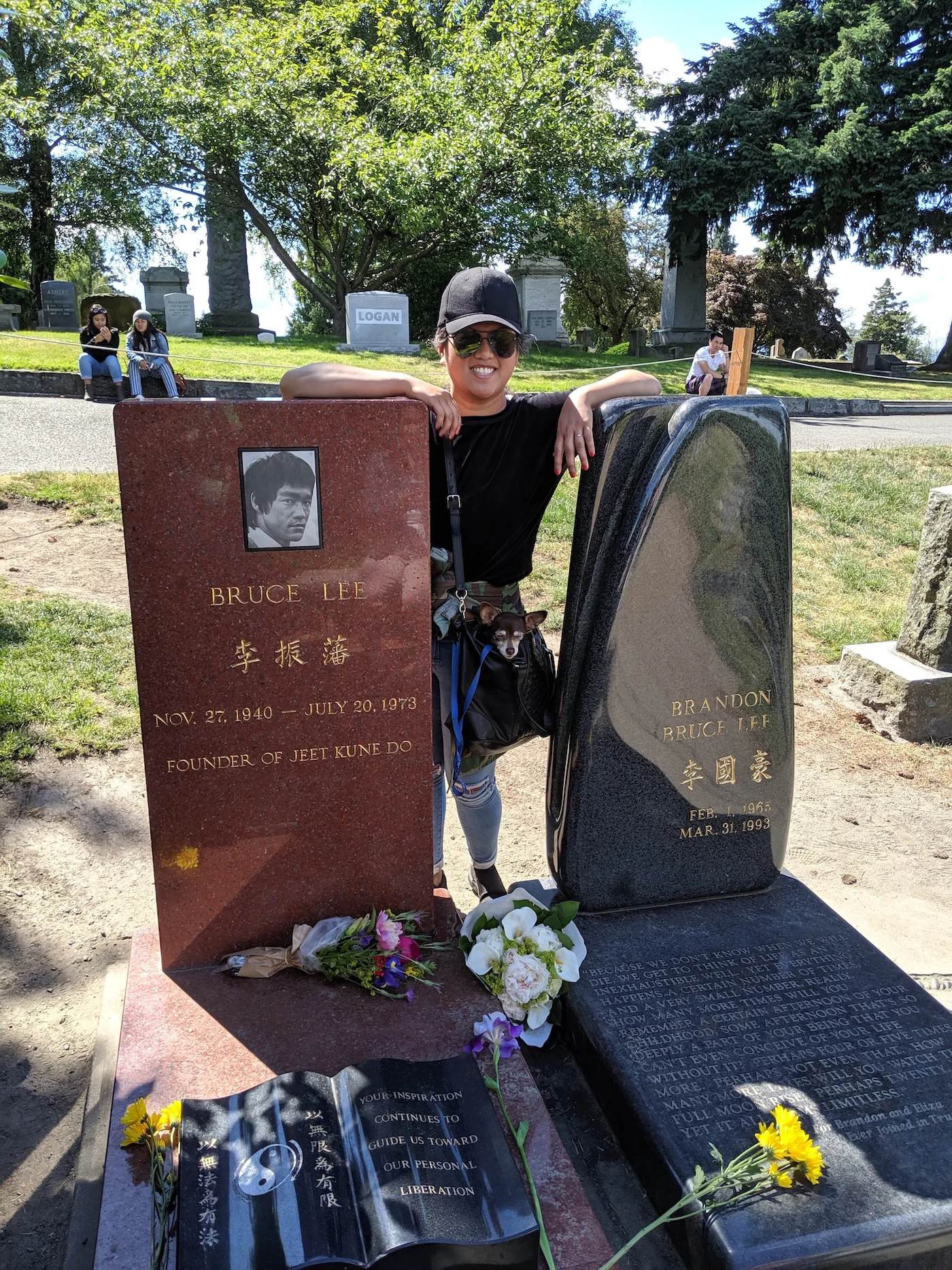 Bruce lee and Brandon Lee Grave Site Seattle
