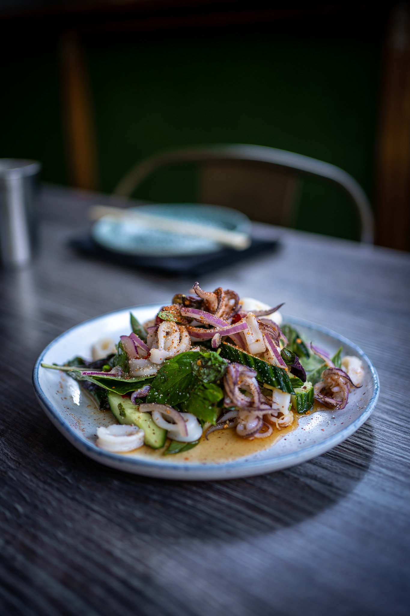 Reckless Noodle House Larb Salad with Squid