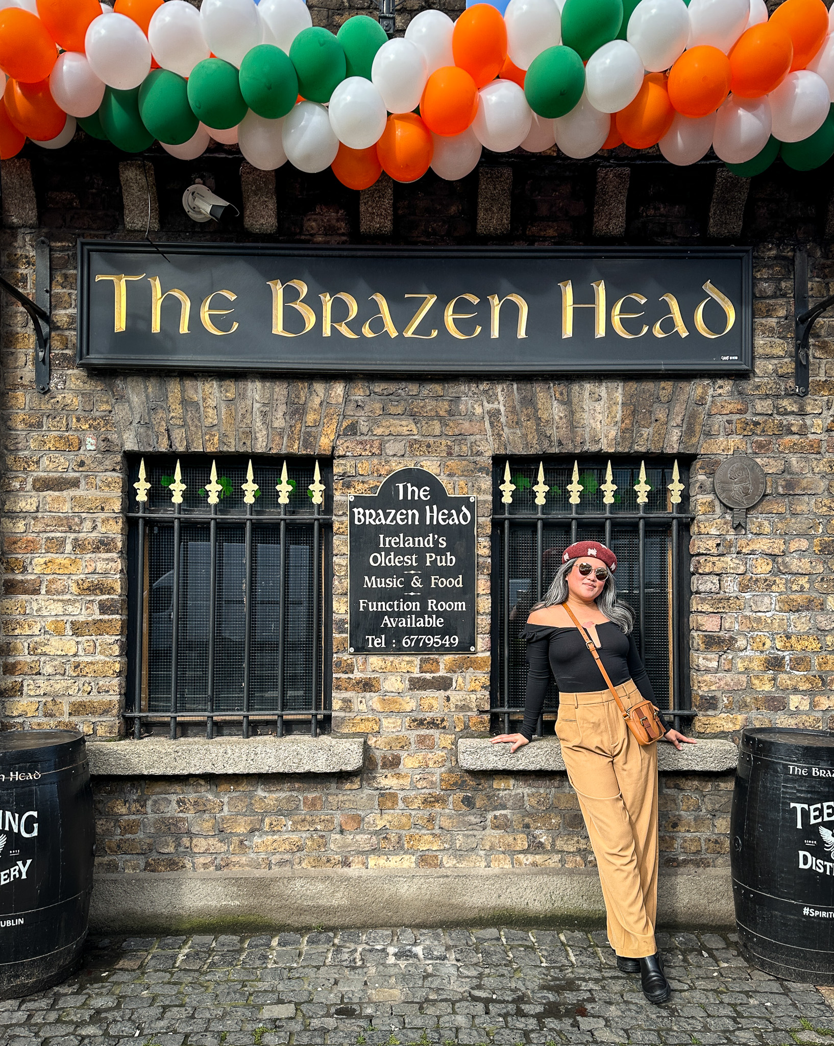 Brazen Head Dublin Ireland Commense Wide Leg Pants All the Ways top REVOLVE Peili Ebony Merino Wool Hat