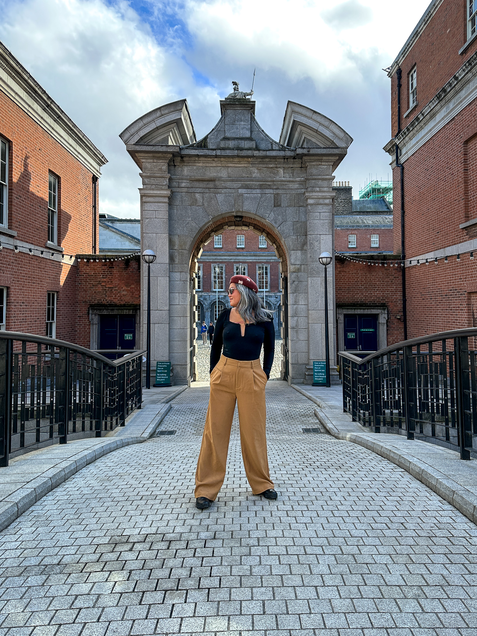 Commense Wide Leg Pants All the Ways Top REVOLVE Peili Ebony Merino Wool Hat Dublin Castle