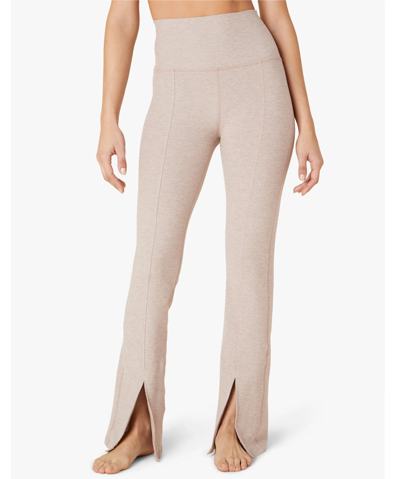 Beyond Yoga Spacedye Make The Cut Split Ankle Pant in Chai