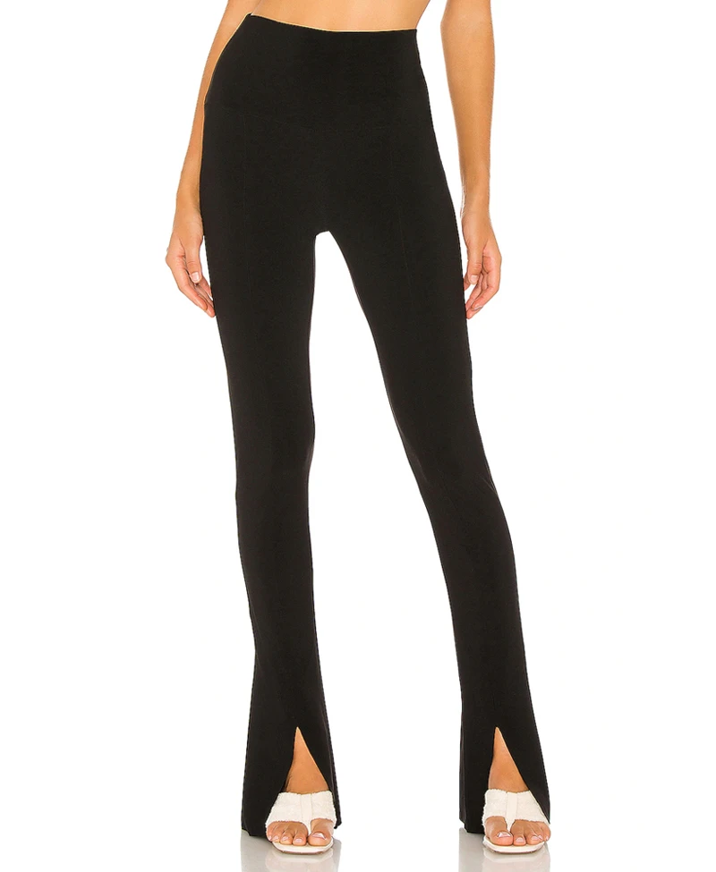 Norma Kamali Spat Split Front Hem Pants