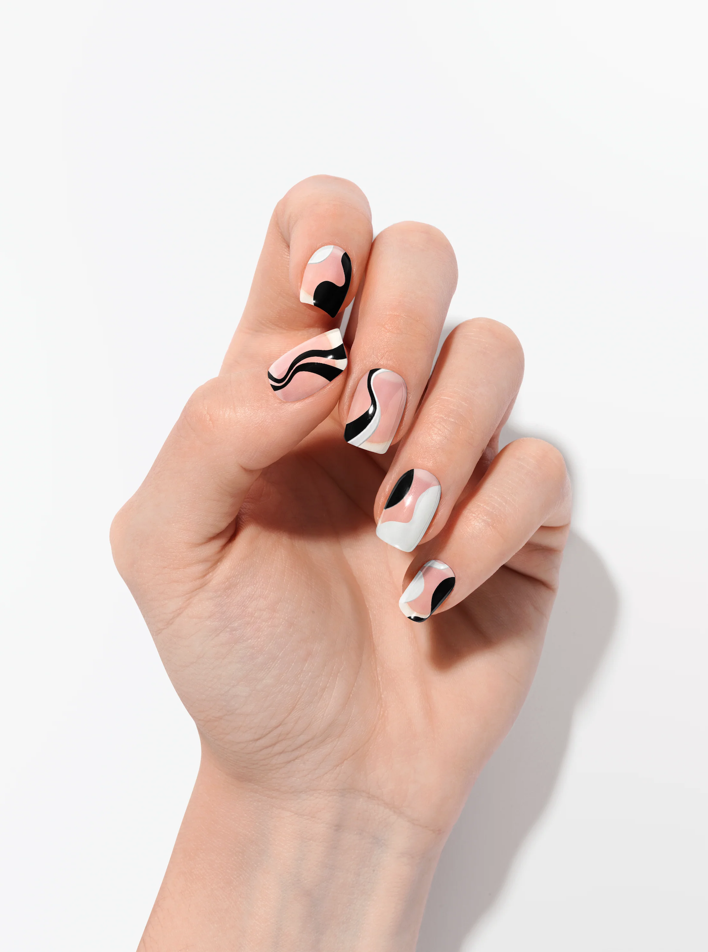 uv nails by nearvana groovy swirl