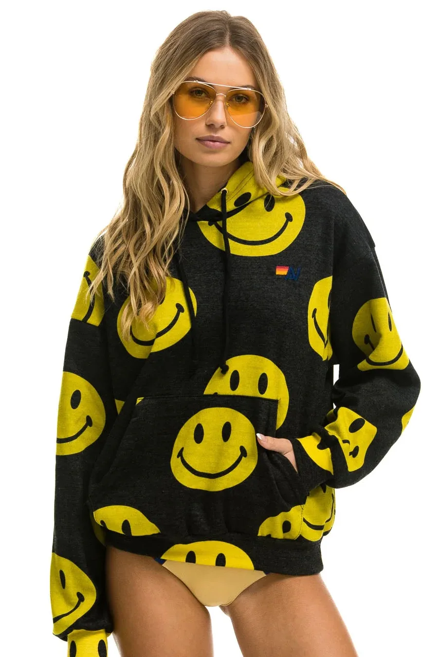 Aviator Nation Smiley Face Hoodie