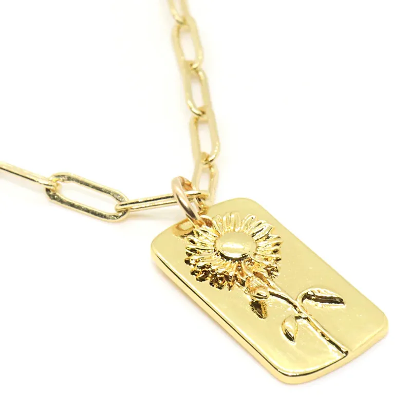 Jessica Santander Claire Sunflower Necklace