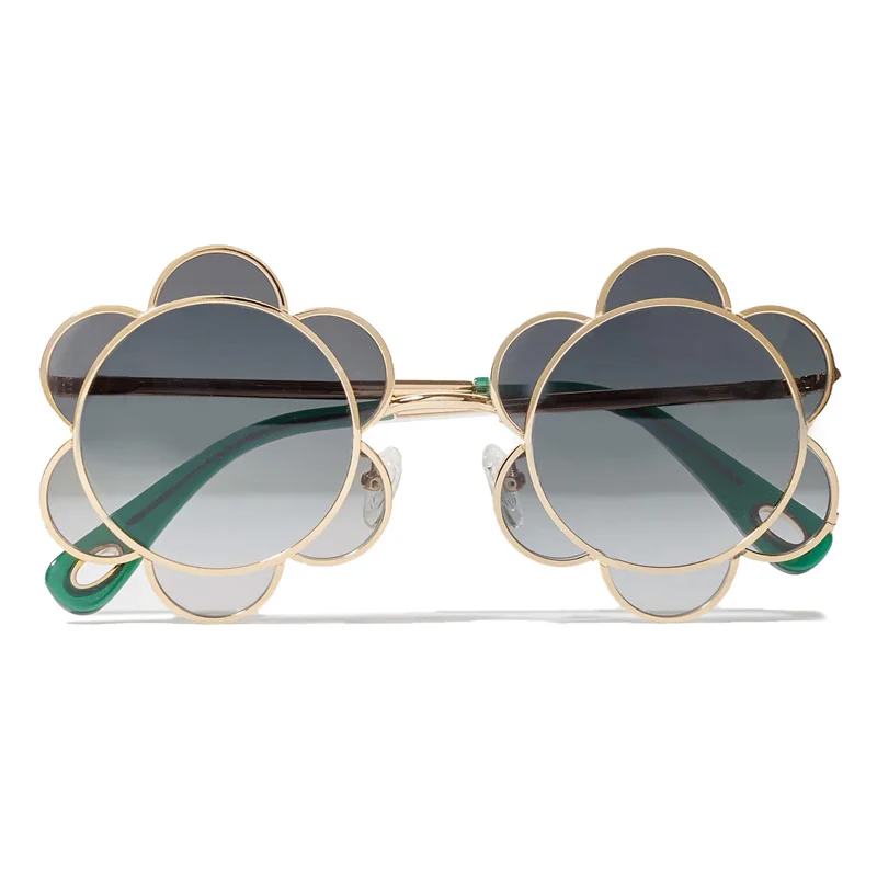Lele Sadoughi Sunflower Emerald Green Sunglasses