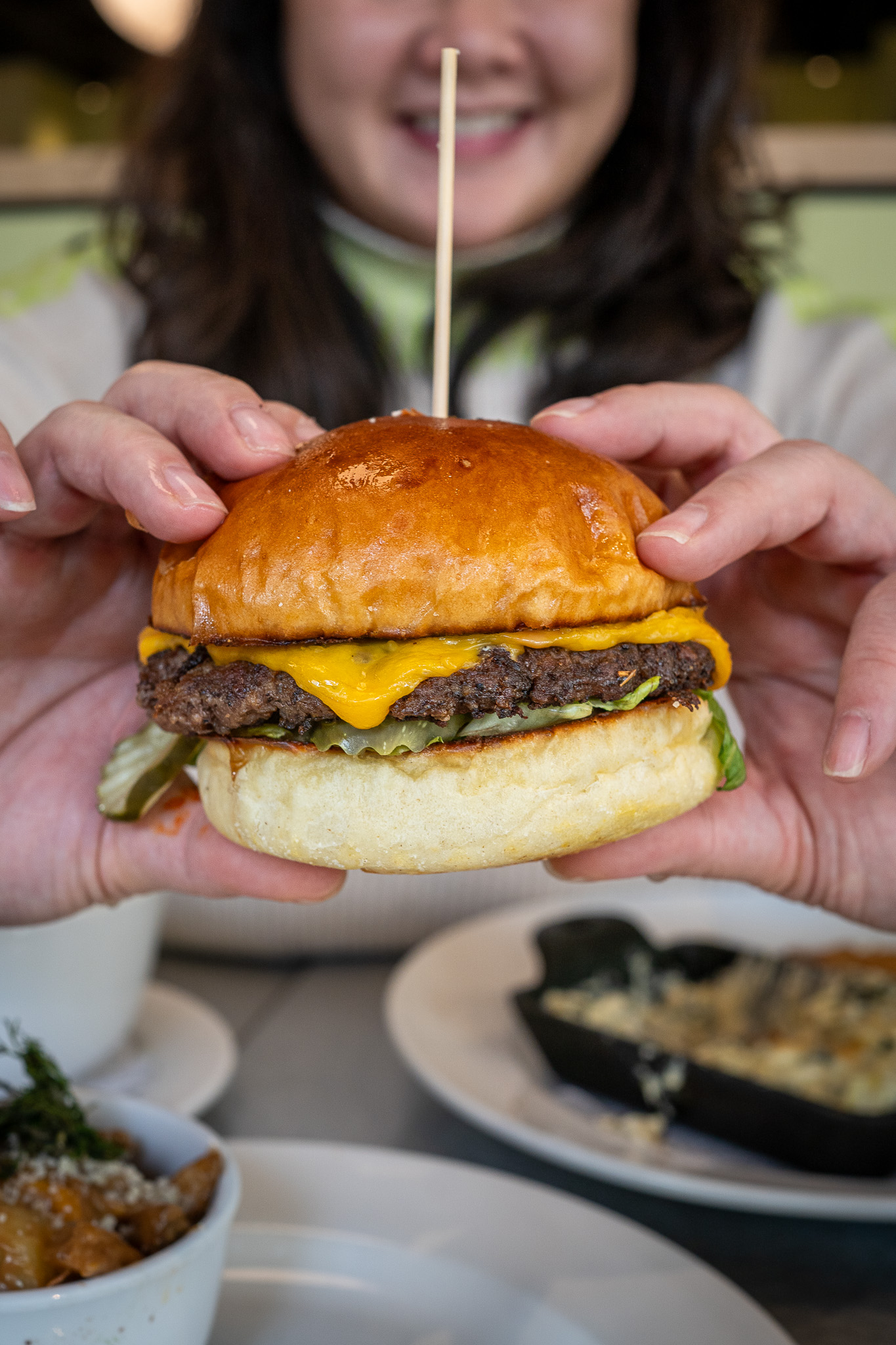 Skillet Diner the basic burger