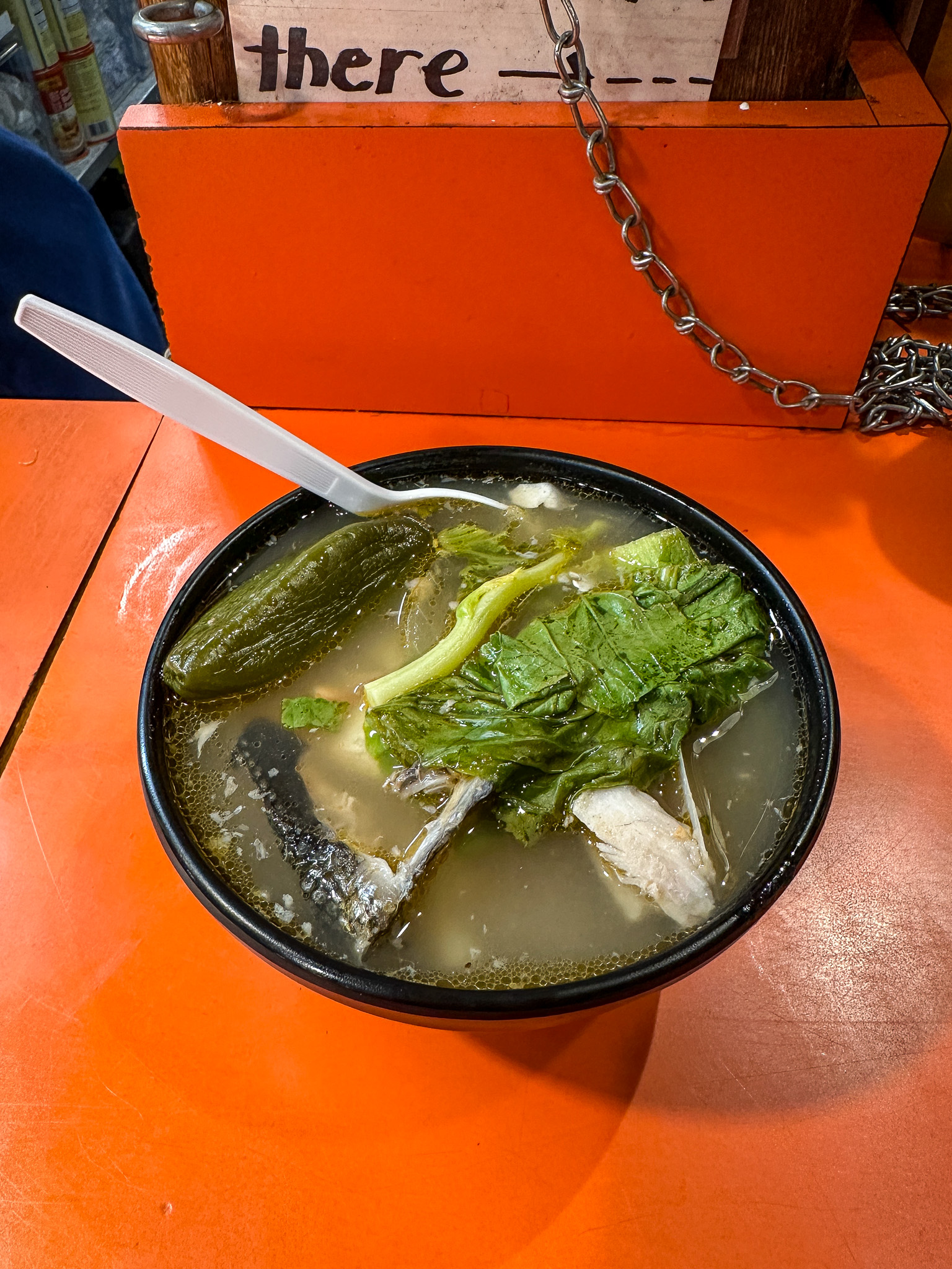 Filipino food Salmon sinigang from Oriental Mart Seattle