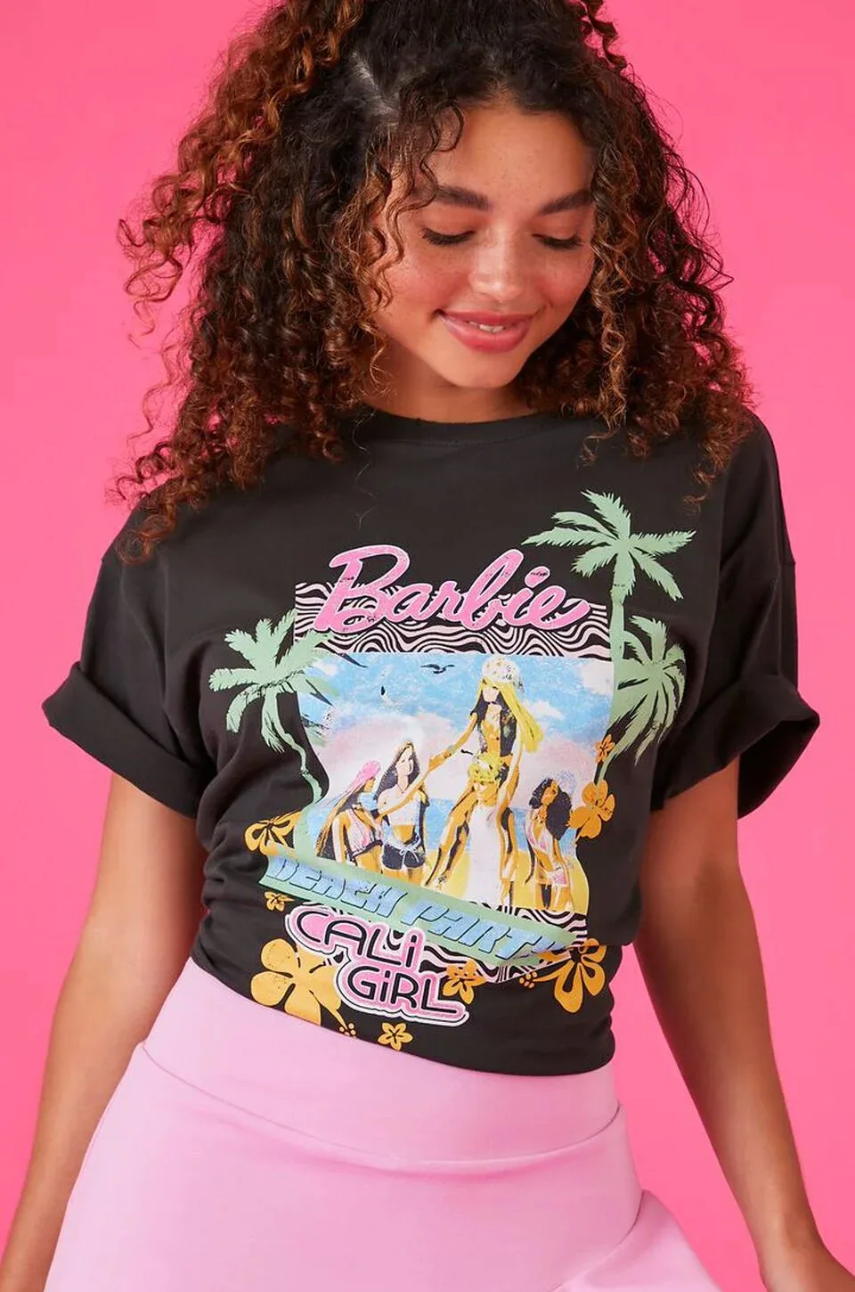 Forever 21 Barbie Logo Shirt Cali Girl