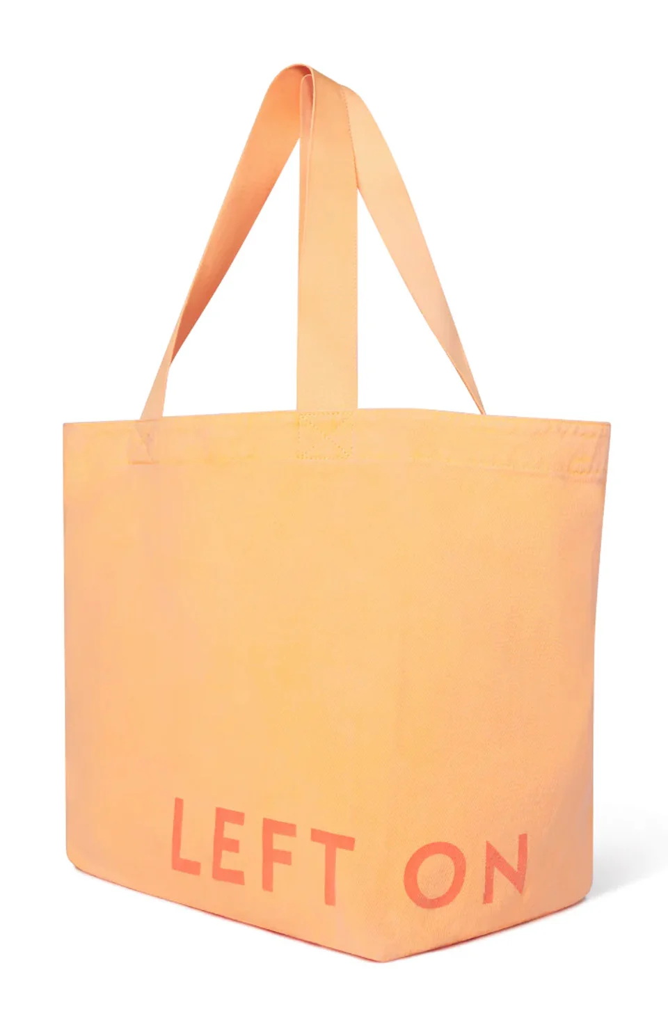 Left on Friday Neon Orange Big Beach Bag tote