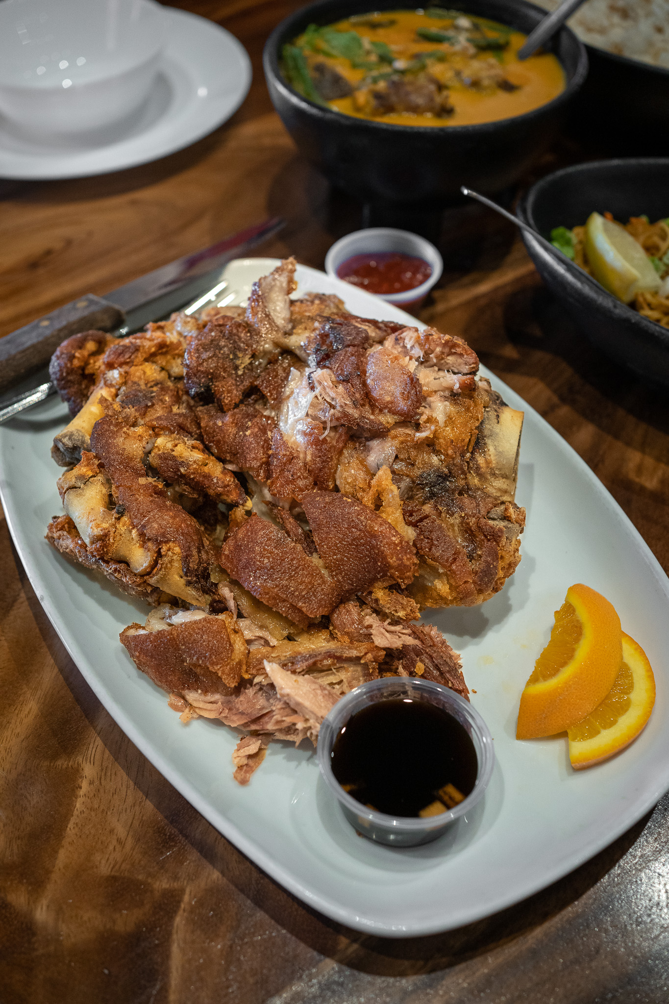 Maxs Restaurant Crispy Pata Deep Fried Crispy Pork Hock leg