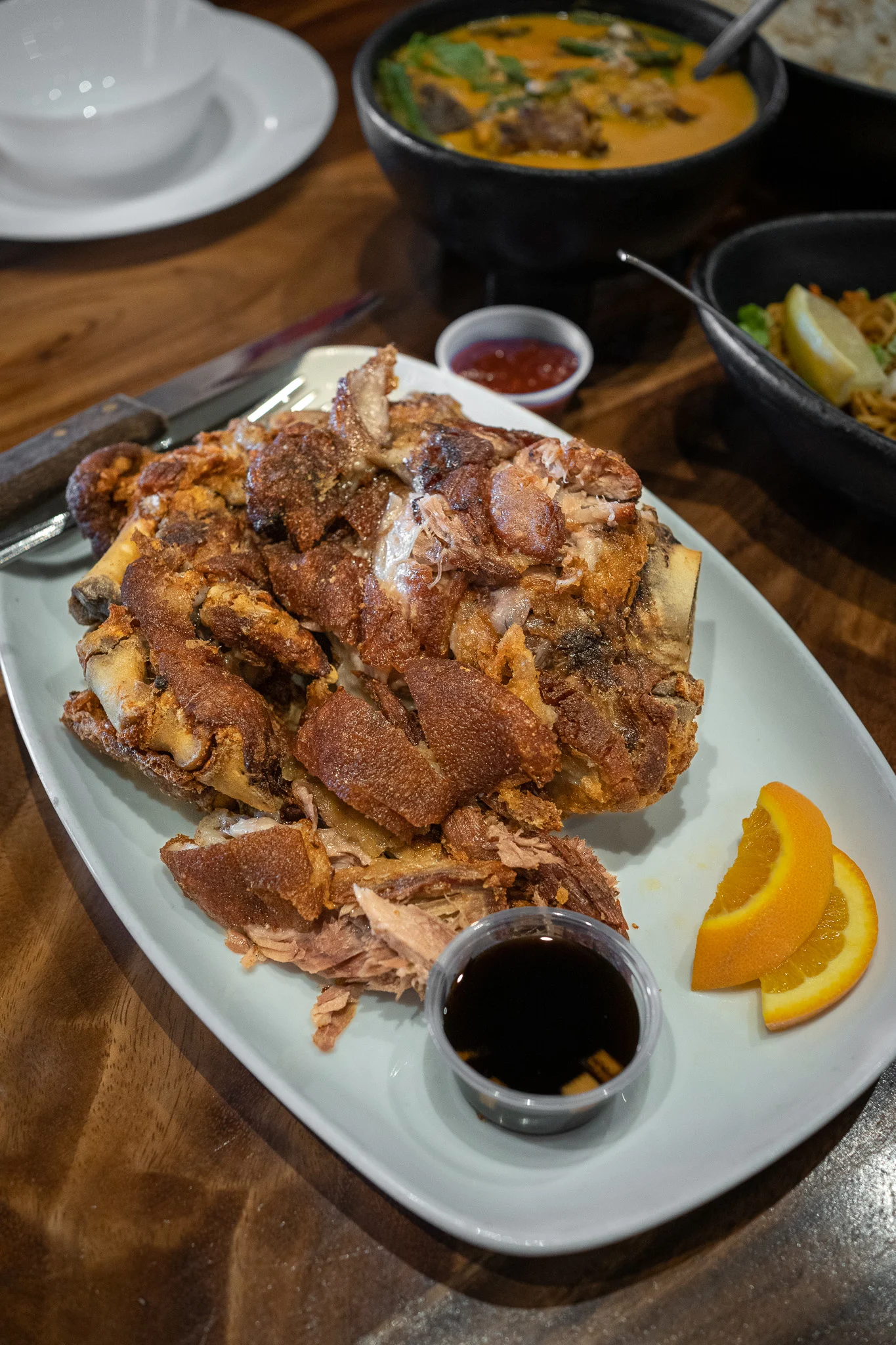 Maxs Restaurant Crispy Pata Deep Fried Crispy Pork Hock leg