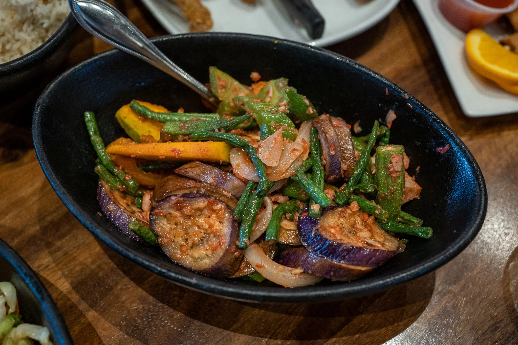 Maxs Restaurant Pinakbet vegetables sauteed with pork shrimp and shrimp paste