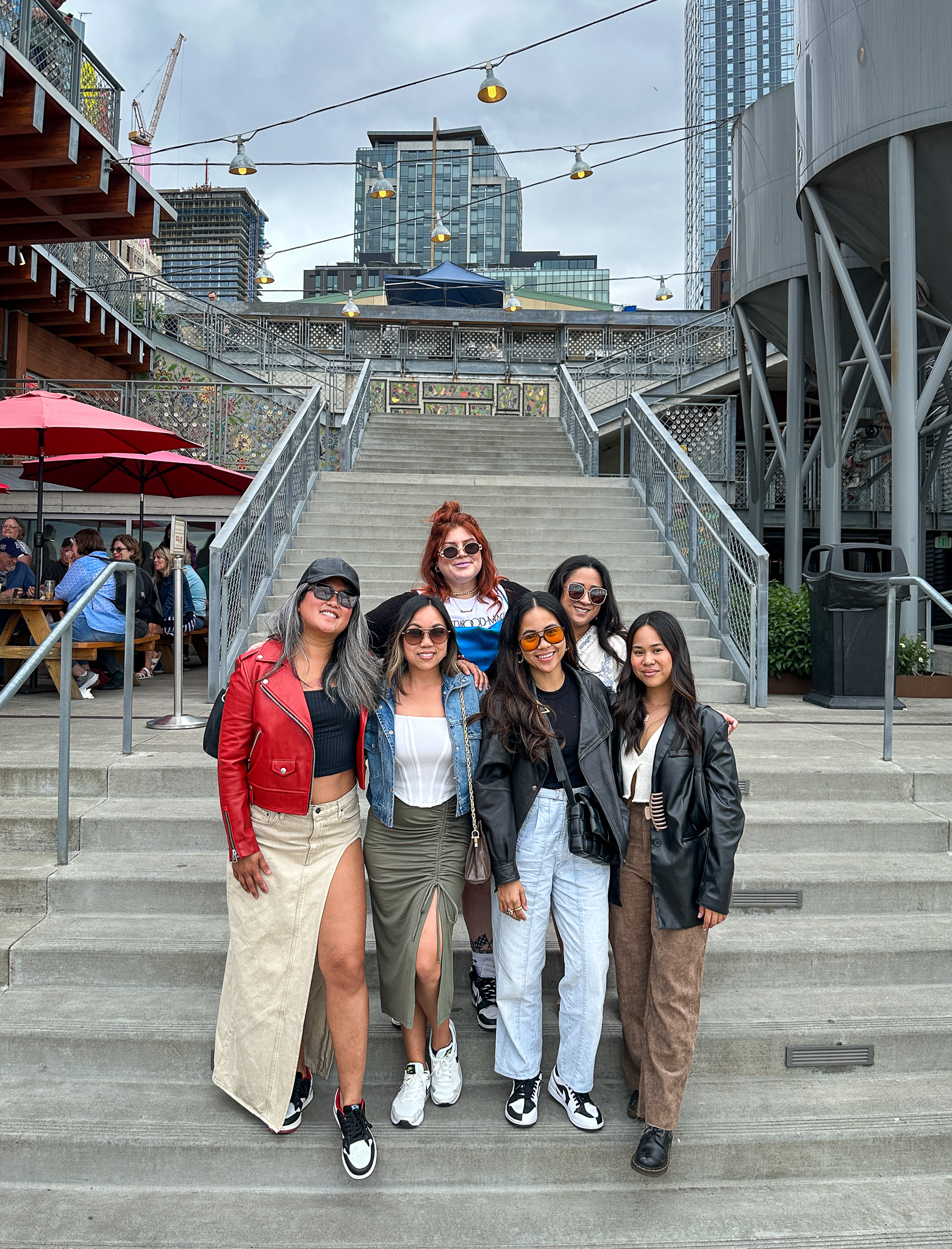 REVOLVE GRLFRND Blanca Maxi Skirt Seattle Pike Place market