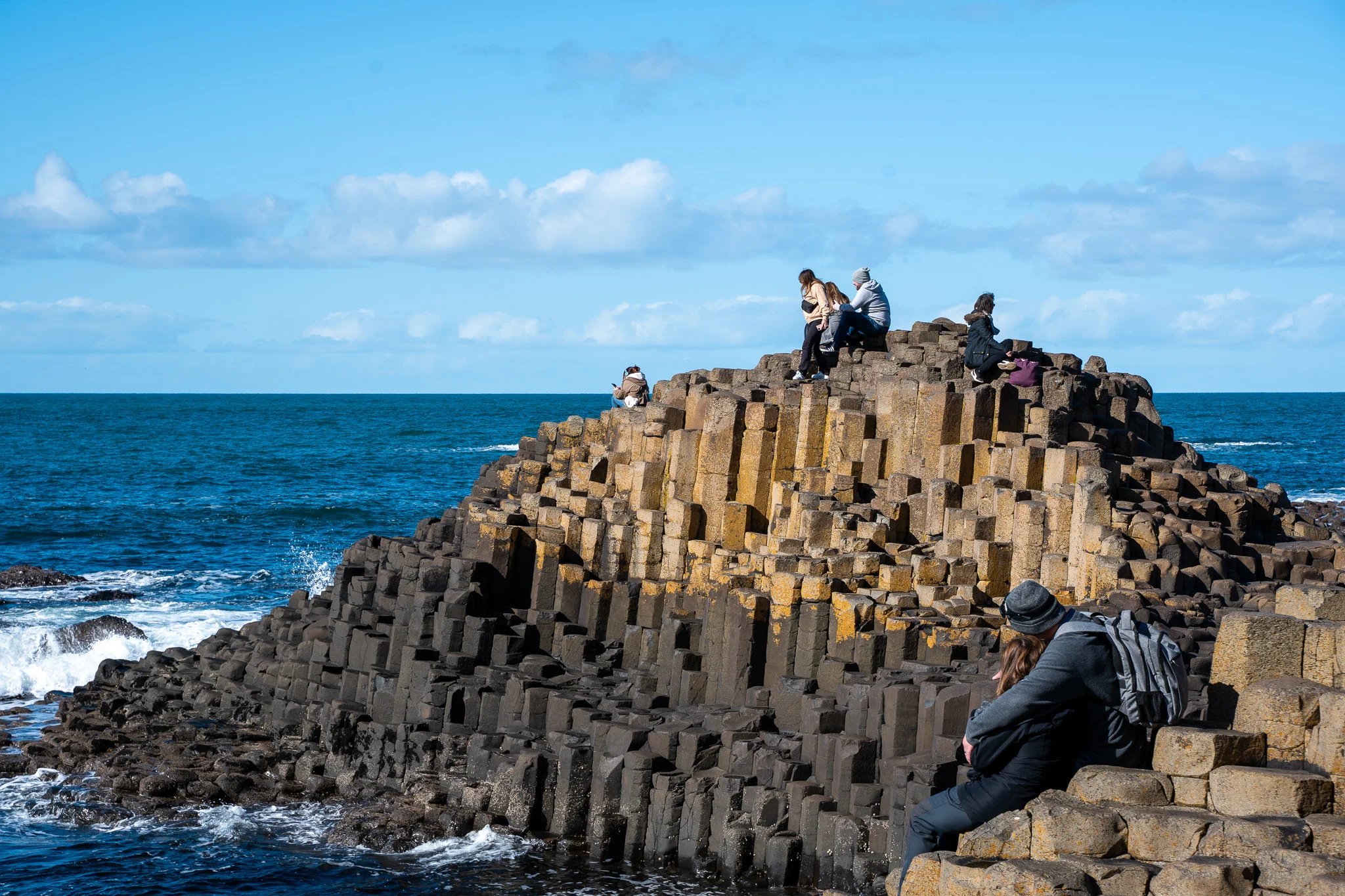people at giants causeway