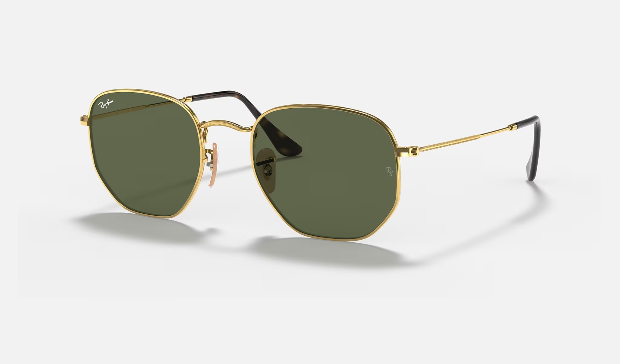 Ray Ban Hexagonal Flat Lens Sunglasses RB3548N