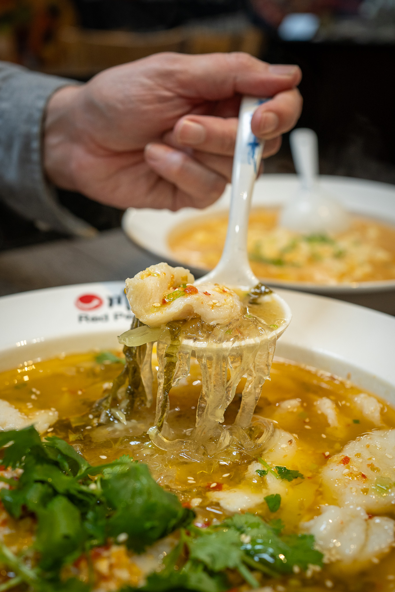 Red Pepper Sichuan Restaurant Boiled Fish with Pickled Mustards