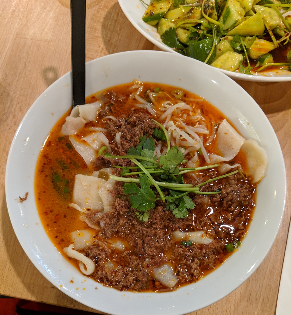 Xian Noodles Spicy Lamb Cumin Biang Noodles