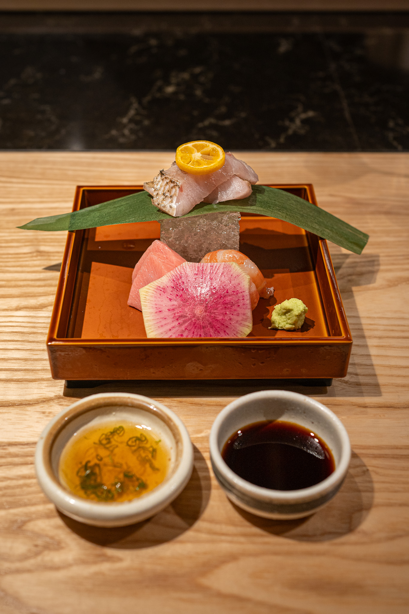 Seared Nodoguro and Botan Ebi Sashimi Towa Kaiseki Restaurant Redmond WA