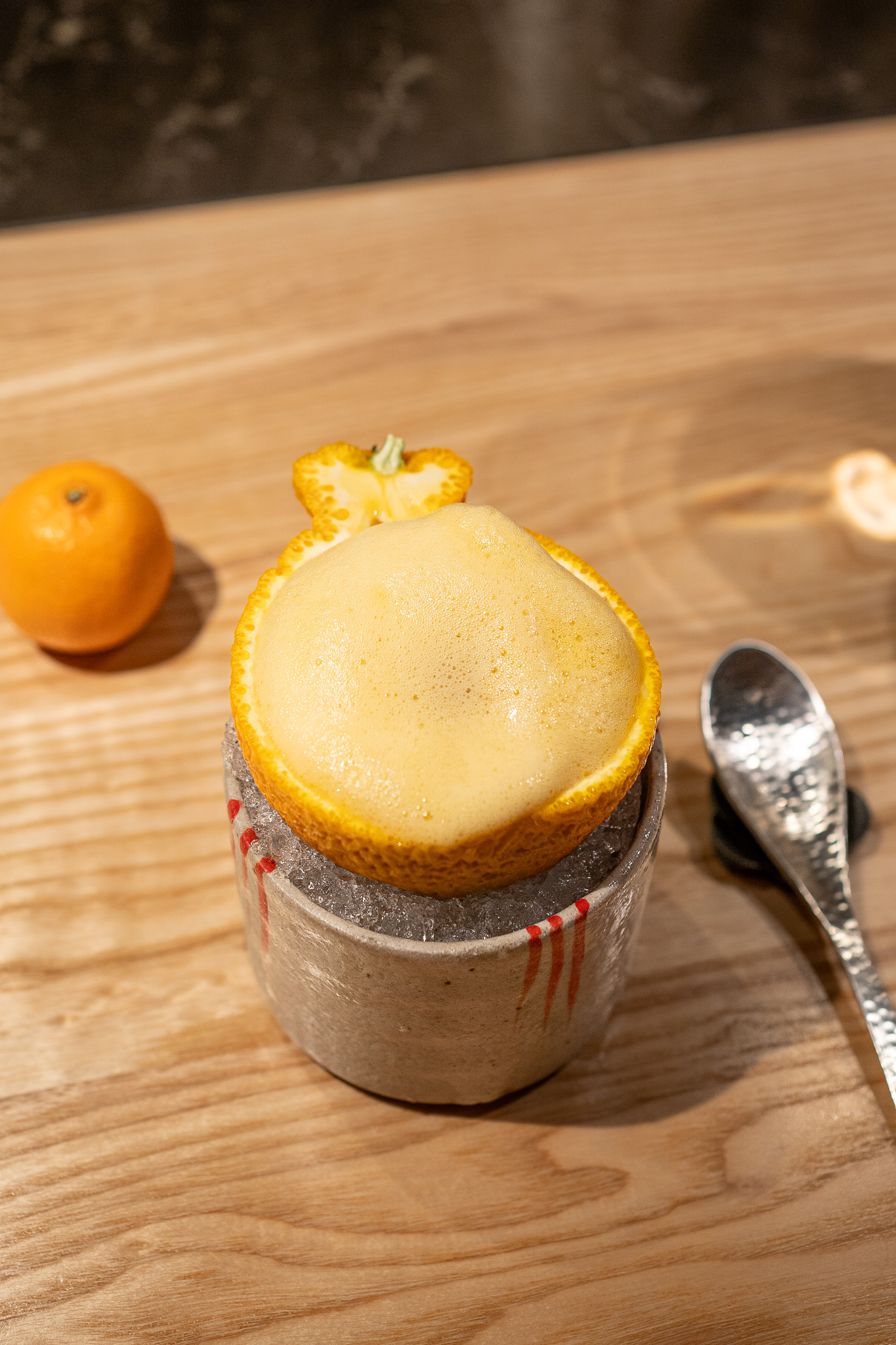 Sumo Orange Parfait Towa Kaiseki Restaurant dessert Redmond WA