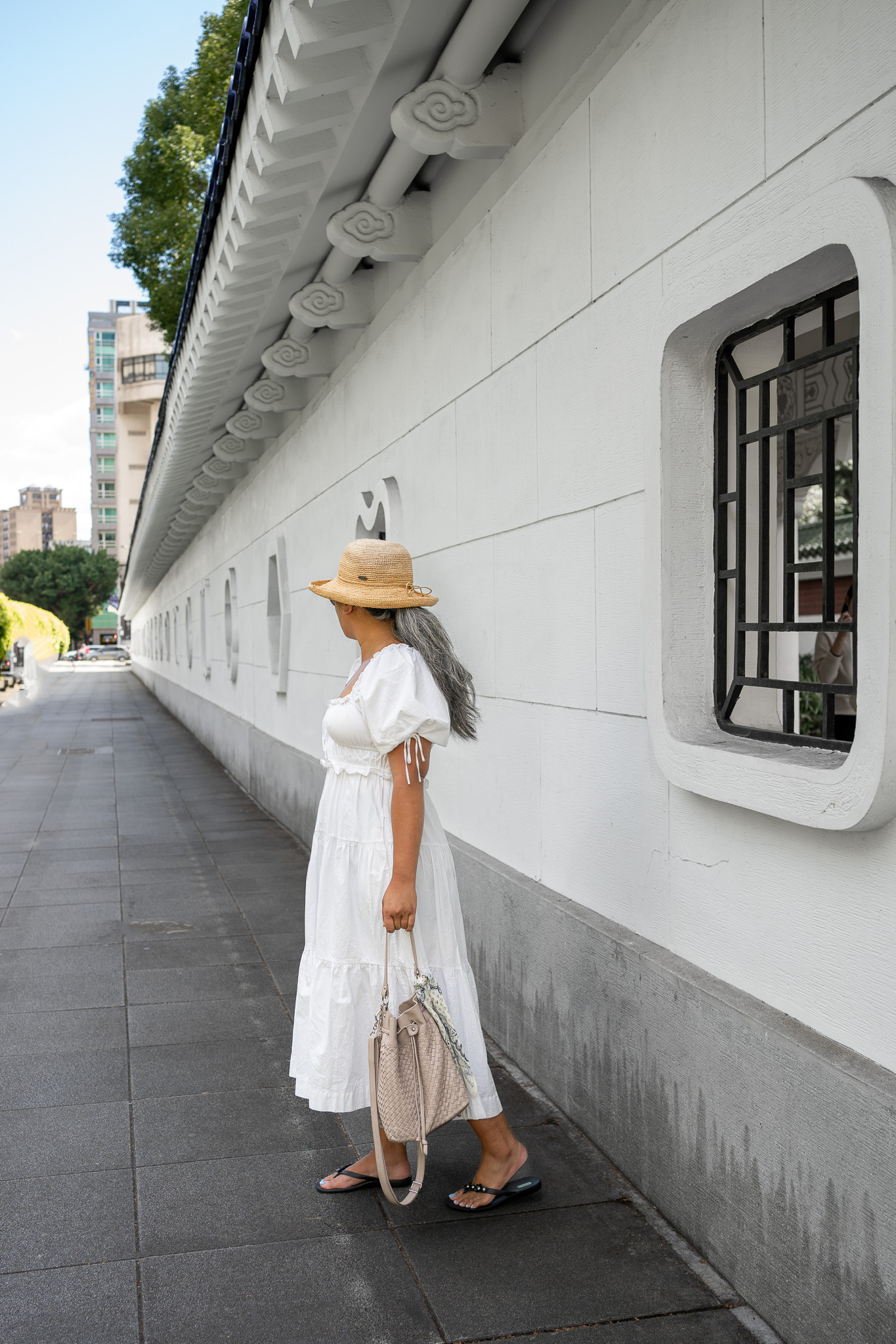 Liberty Square Taipei Taiwan En Saison Brielle Dress White