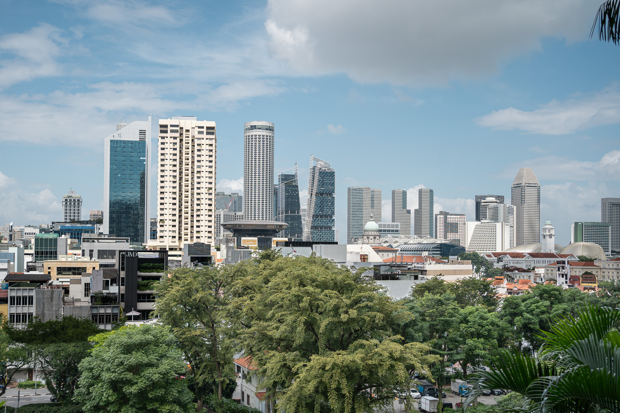 Singapore City skyline view from ParkRoyal Collection Pickering Singapore