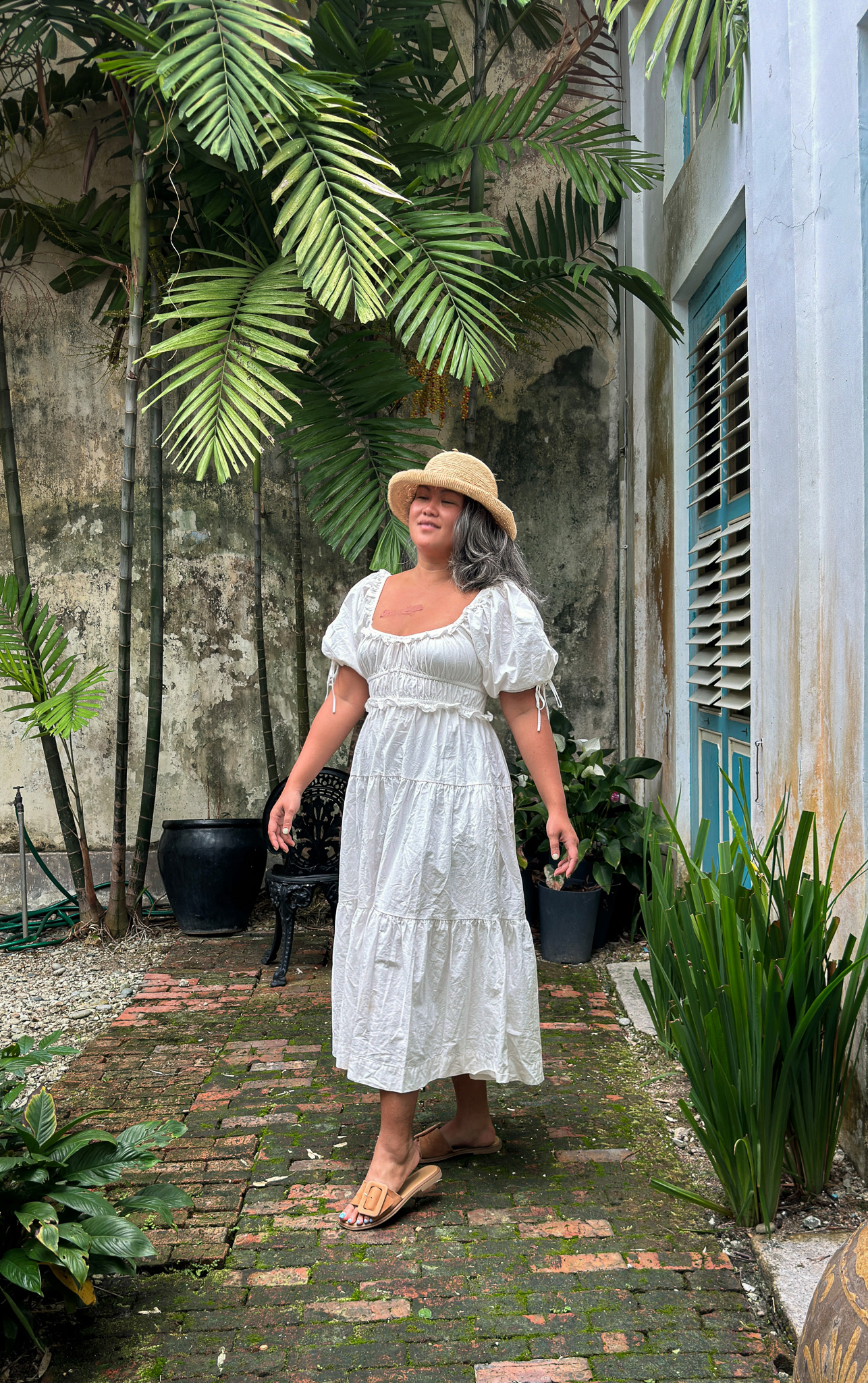 23 Lovelane Boutique Hotel En Saison Brielle midi dress Wallaroo Catalina Hat Seychelles Manhattan Sandal penang malaysia