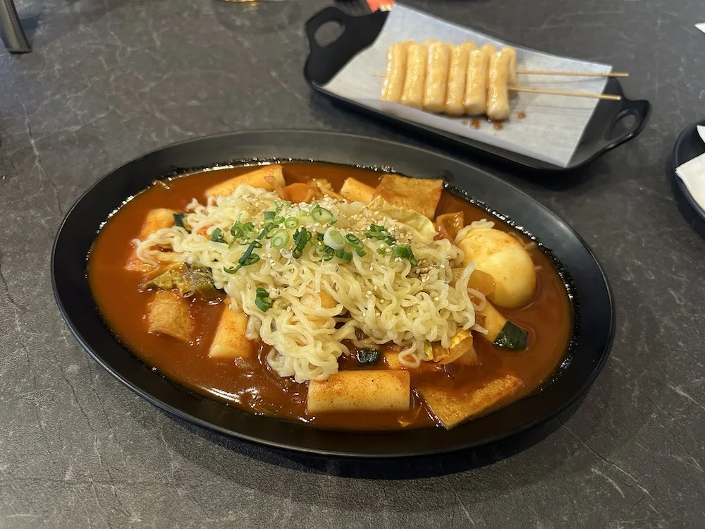 Korean Rice Cake in Spicy Sauce Tteokbokki
