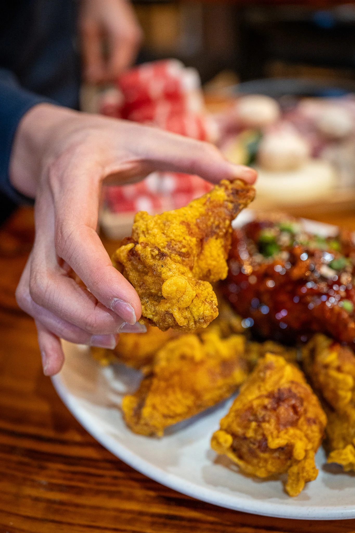 Korean fried chicken from New Gangnam korean bbq