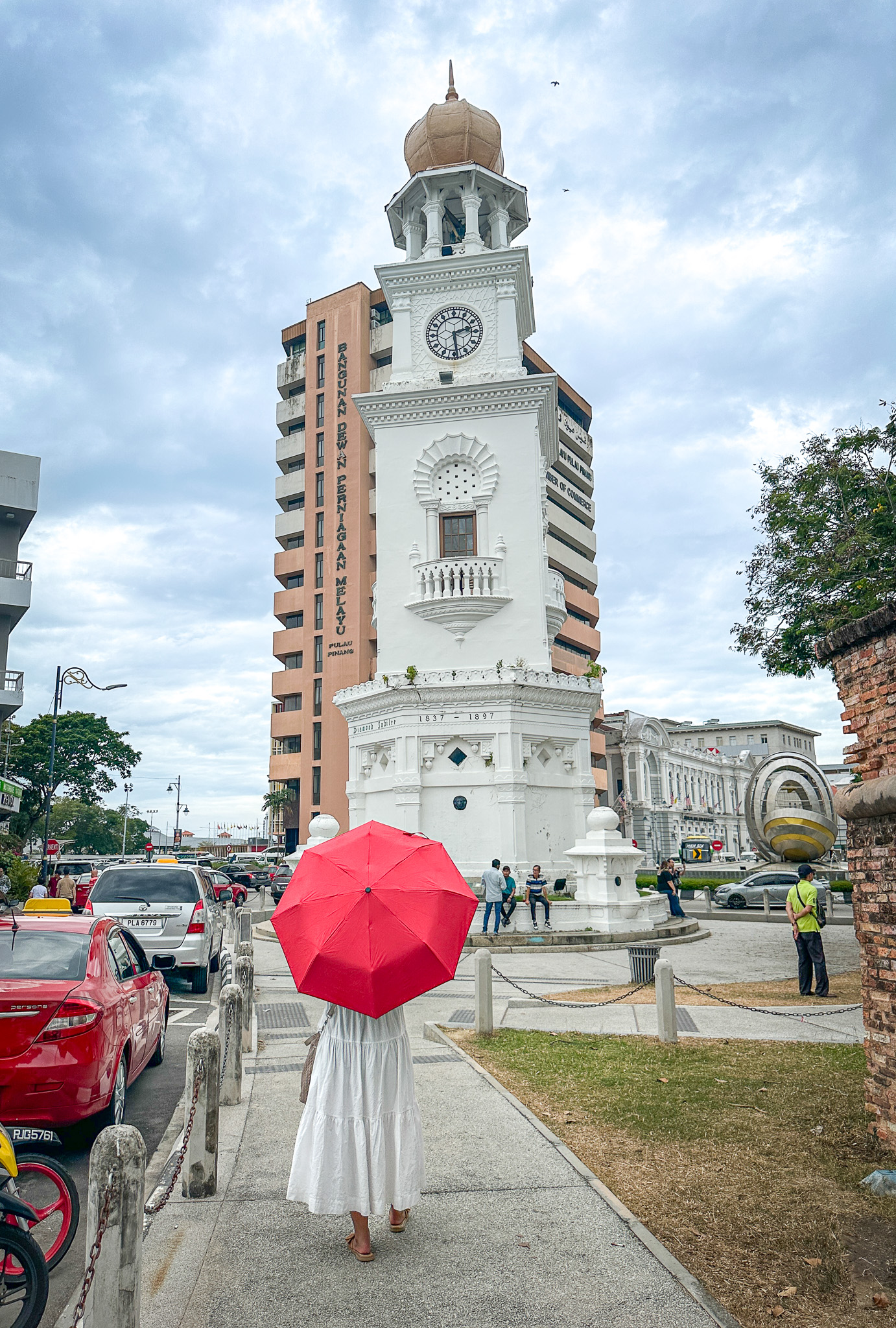 Queen Victoria Memorial Clock Tower Penang Georgetown Malaysia