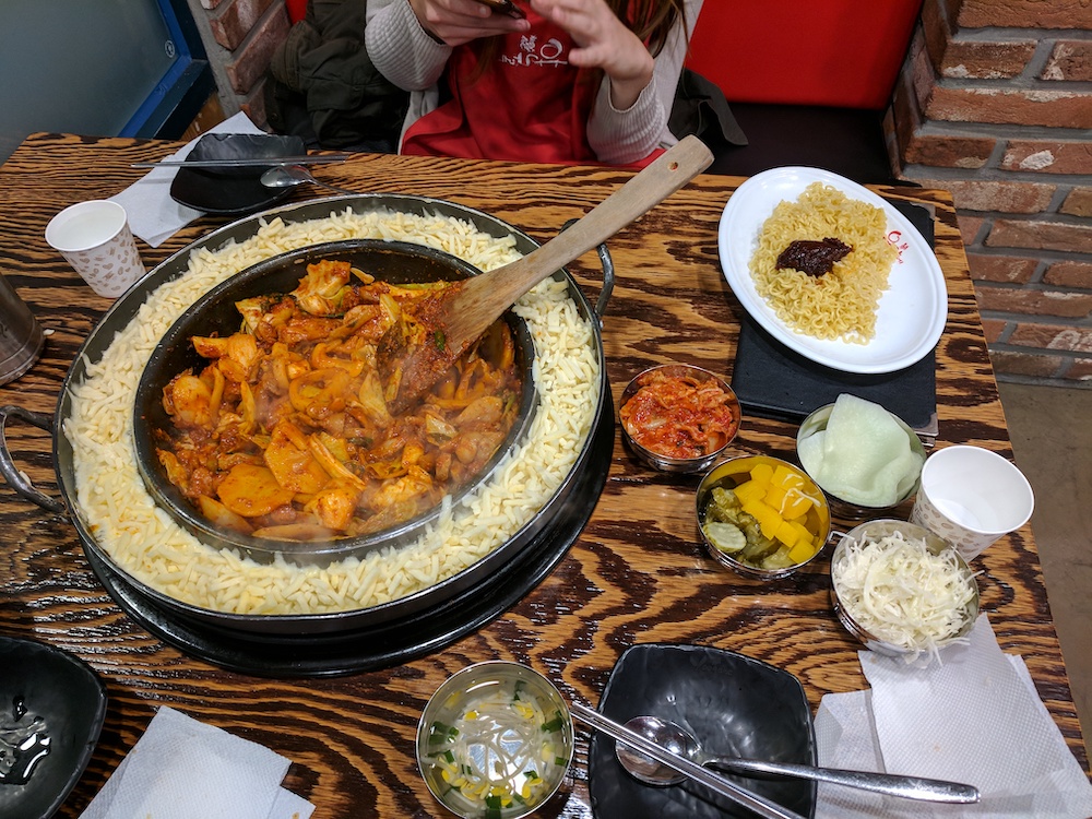 korean cheese dakgalbi bbq chicken
