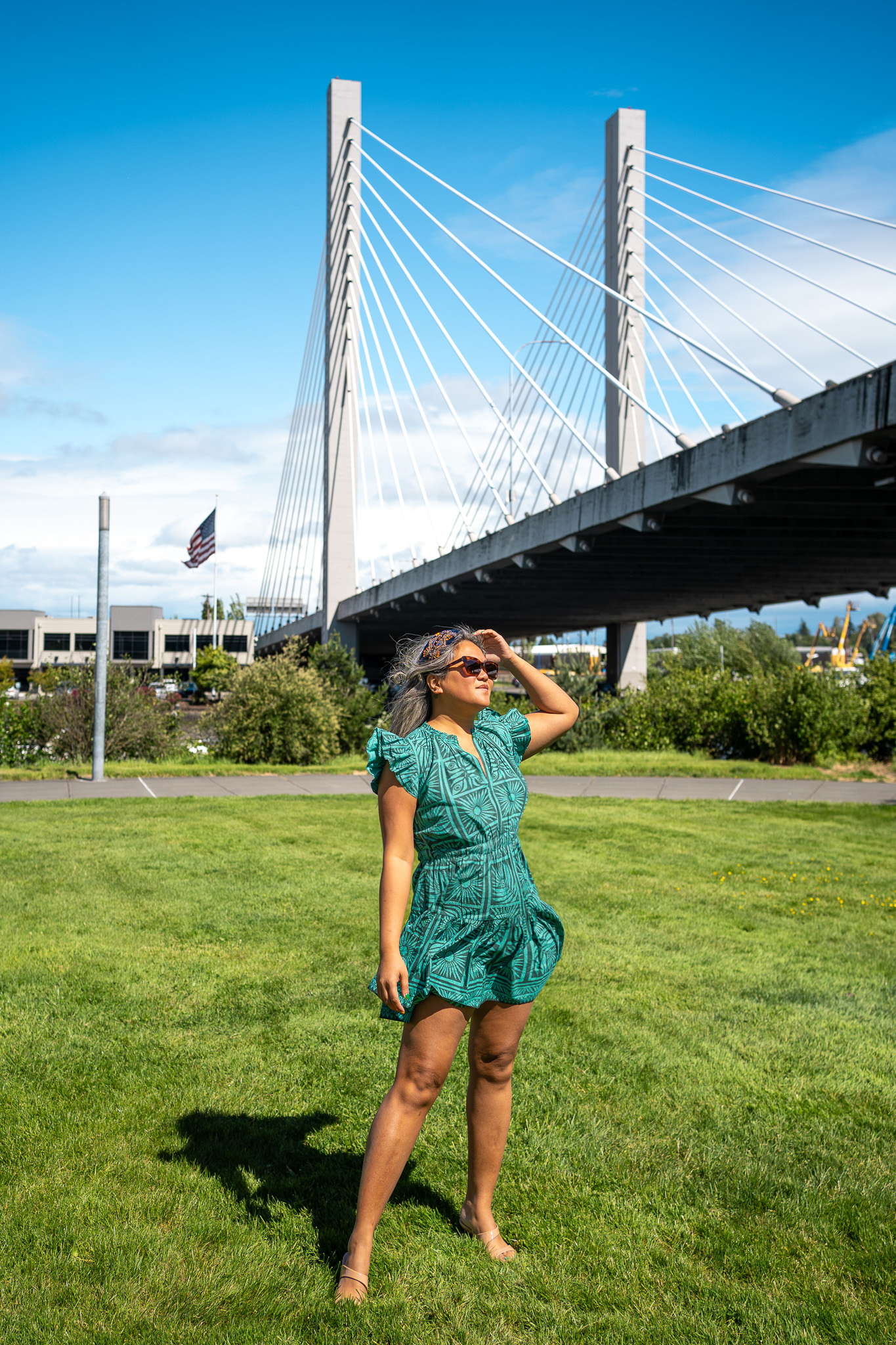 East 21st Street Bridge Tacoma OMIKA harlow mini dress review