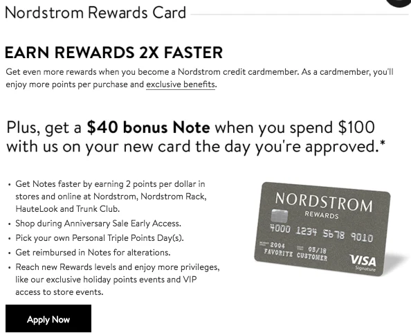 Nordstrom Rewards bonus