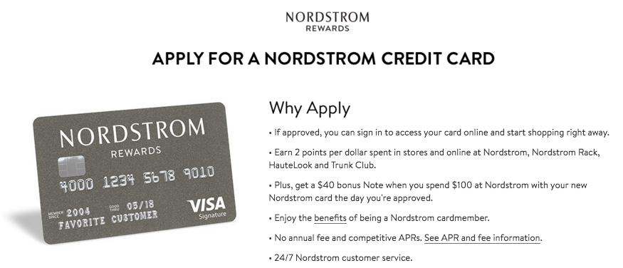 nordstrom rewards card how to apply