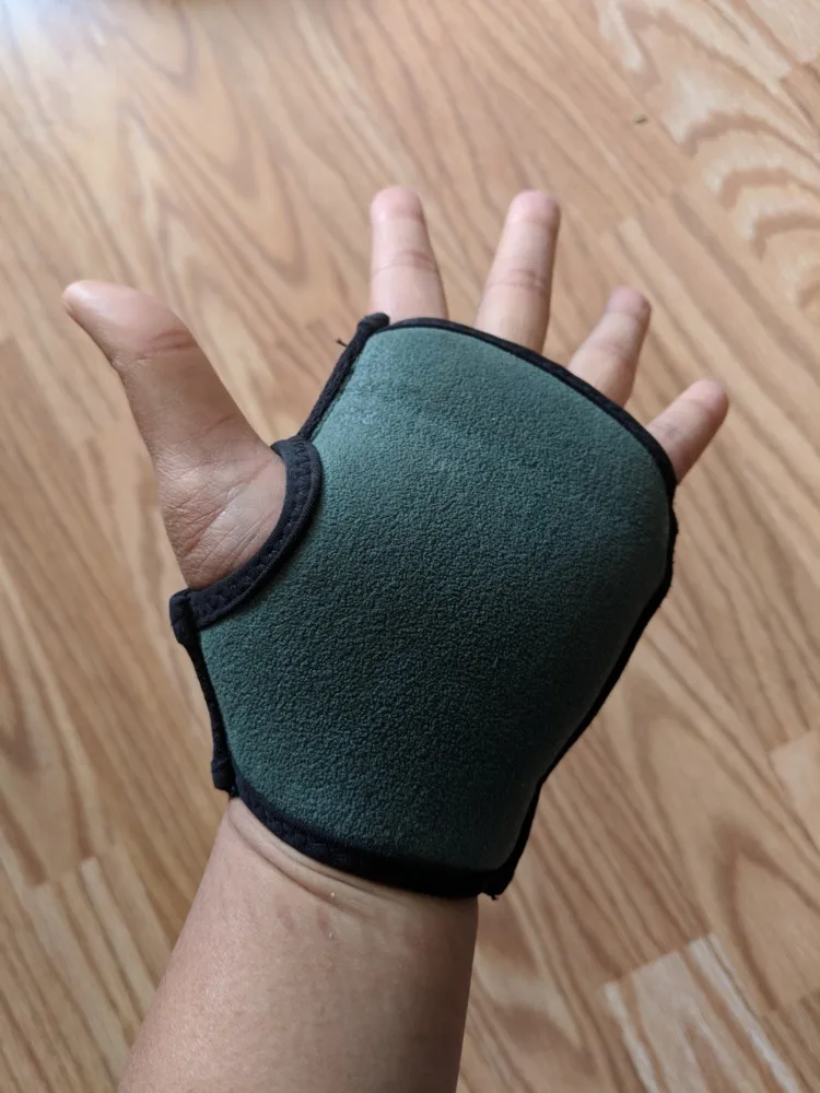 Yoga Paws Review - Wearable Hand Pads (try on bottom)