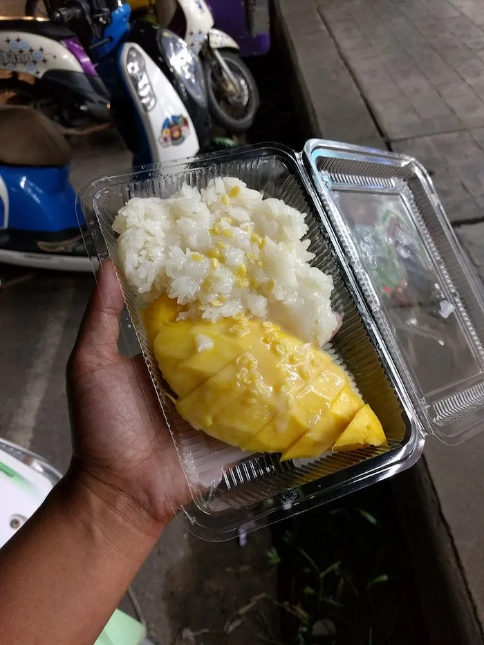 mango sticky rice in ao nang thailand