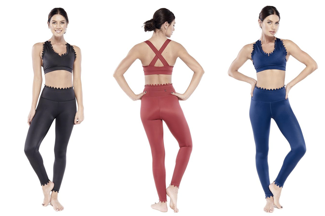 electric yoga dale bra elizabeth leggings scallop hemmed activewear schimiggy reviews