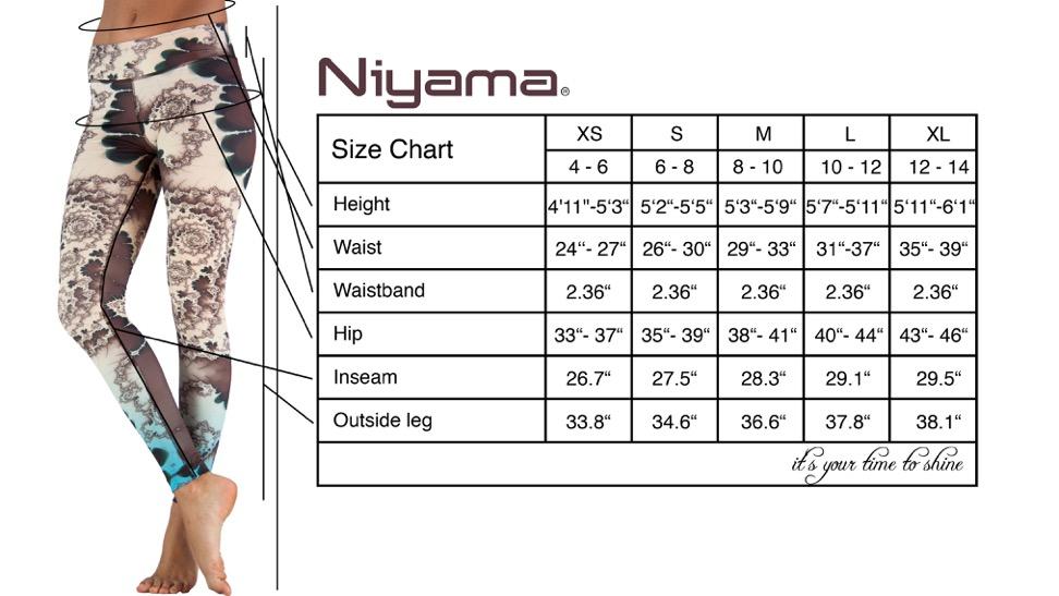 niyama sports size chart