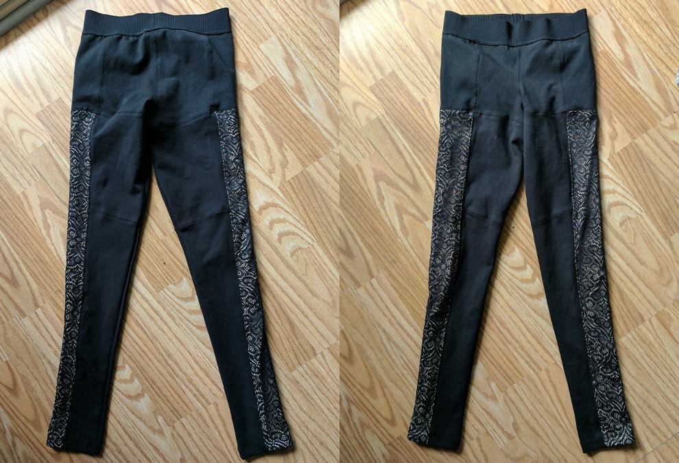 blue life fit lacey contrast leggings review