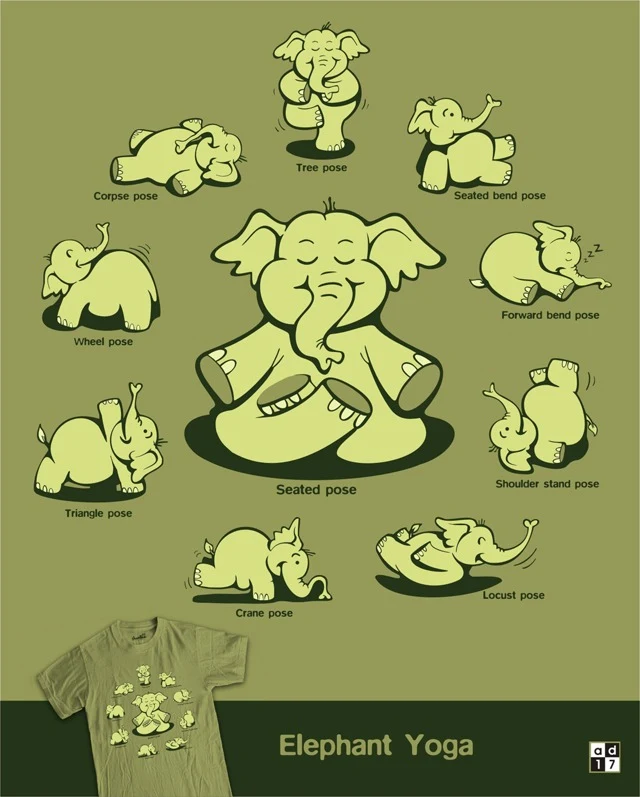 elephant yoga threadless