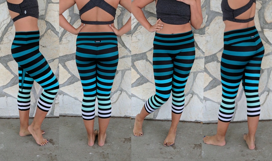 k-deer review caroline stripe crop leggings