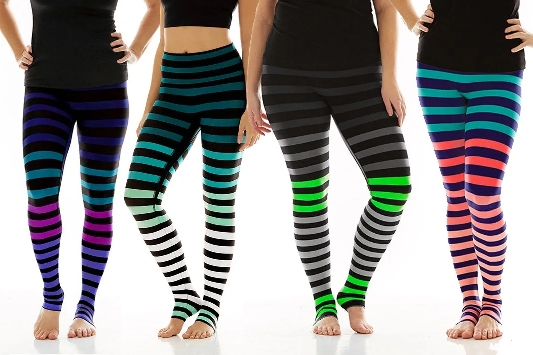 k-deer stripe yoga leggings review