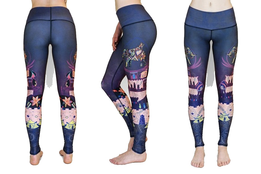 re3 henna elephant leggings