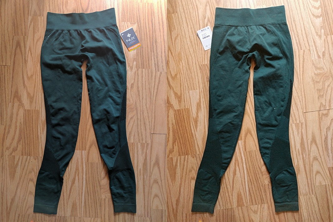 nuxactive network leggings in evergreen review