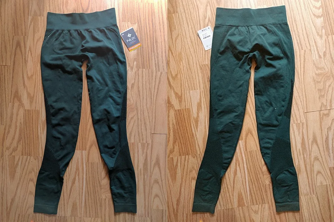 nuxactive network leggings in evergreen review